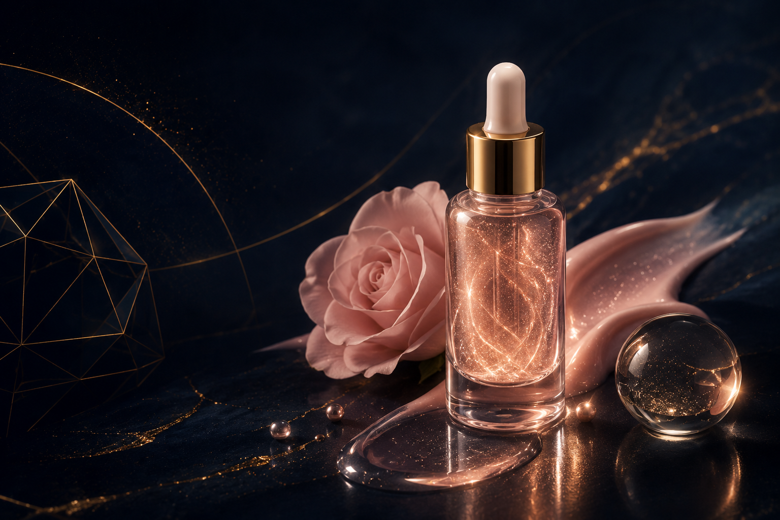 Ilustración de la industria cosmética