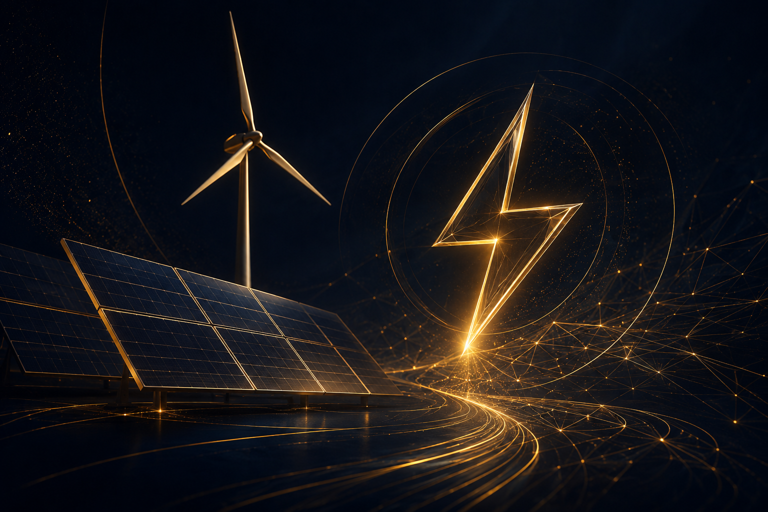 Ilustración de la industria energética